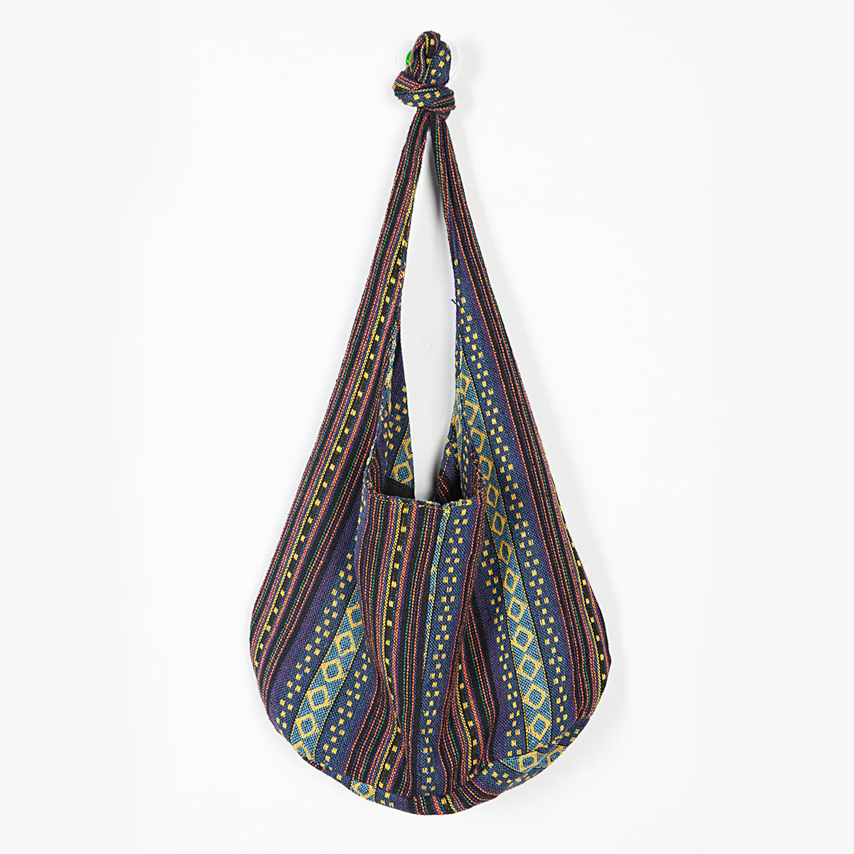 Ladies One Shoulder Handbag Cotton Linen Canvas Jacquard Bag