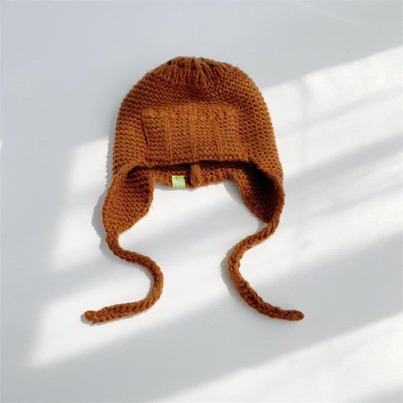 Wind Proof Ear Protection WoolWomen Solid Color