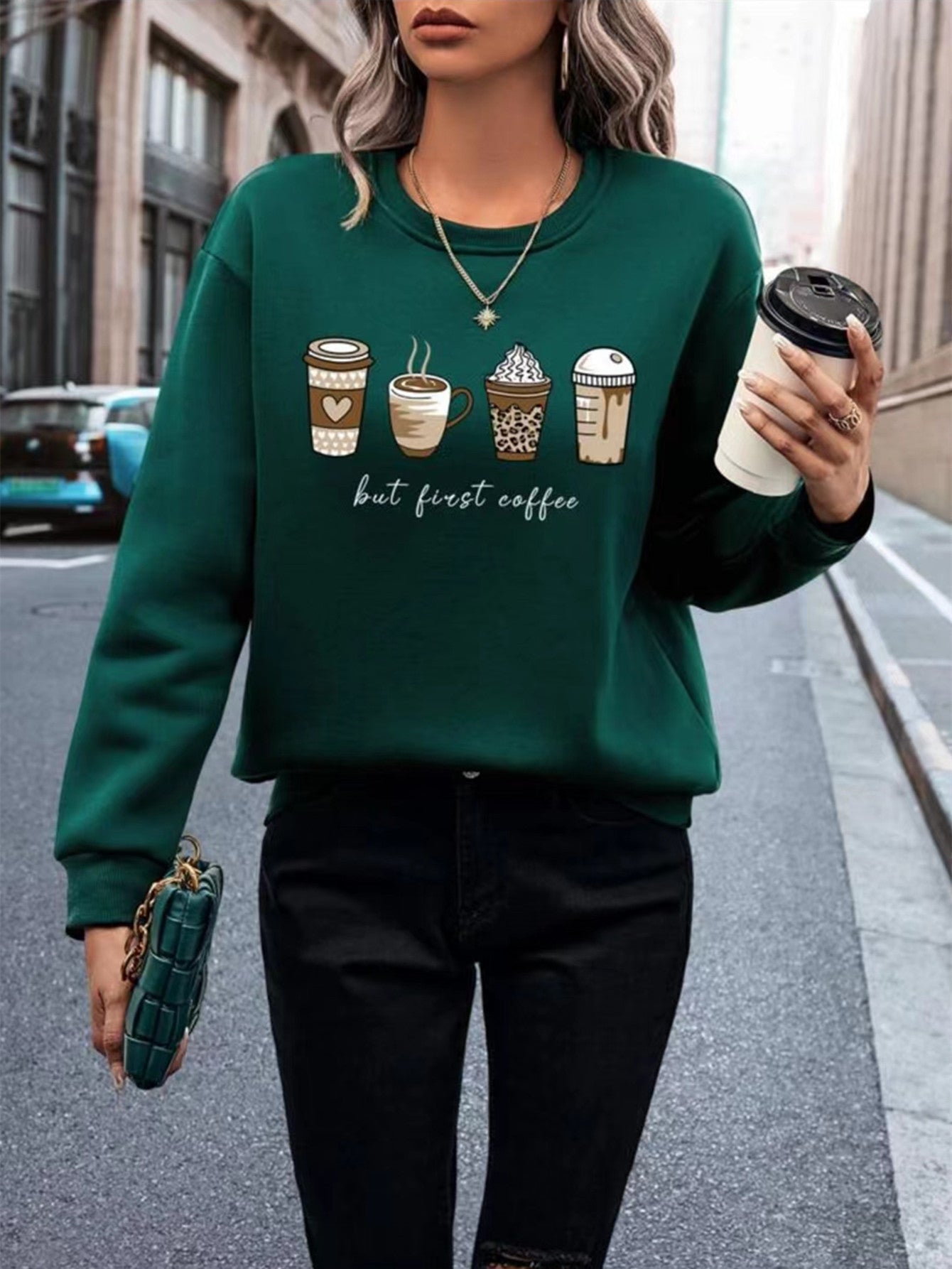 Europæiske og amerikanske plus size dametøj sweater