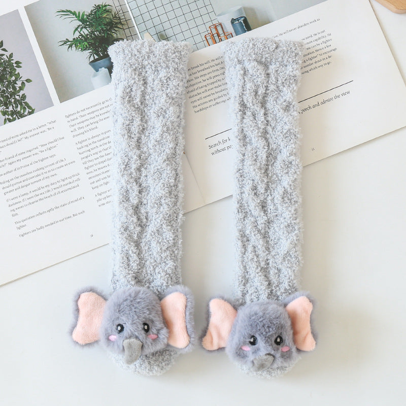 Warm Children Cartoon Doll Knee Socks