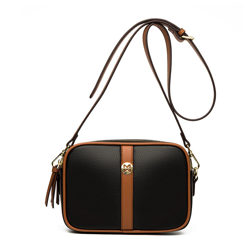 Net Red Fashion Soft Leather One Shoulder Crossbody Bag