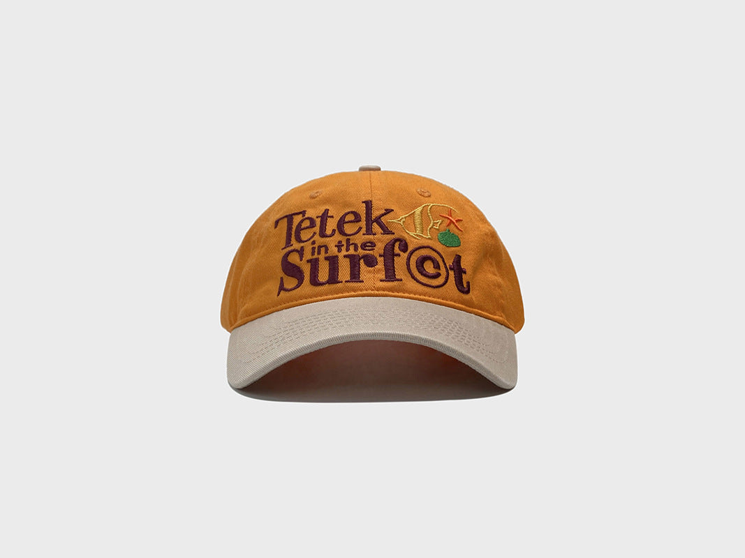 Retro Contrast Color Peaked Cap Men And Women Small Fish Starfish