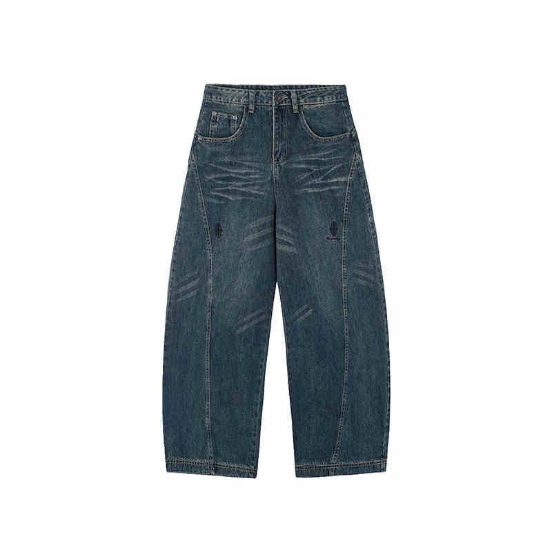 Retro Jeans Loose Straight Drooping Wide Leg Pants
