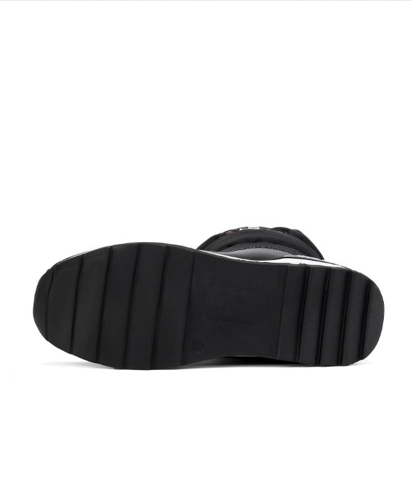 Women's Flat-bottomed Mid-tube Thermal Cotton Boots