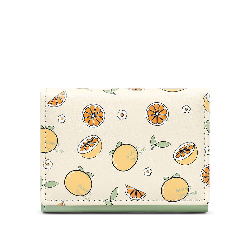 Ins Cartoon Folding Girl's Zero Wallet