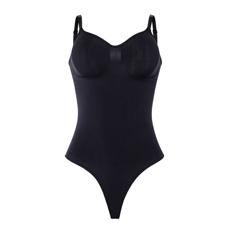 Hip Raise Shaping T-shaped Jumpsuit High Elastic Push-up Bodysuit