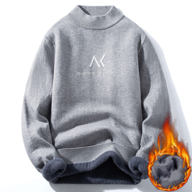 Knitted Thick Plus Velvet Warm Sweater