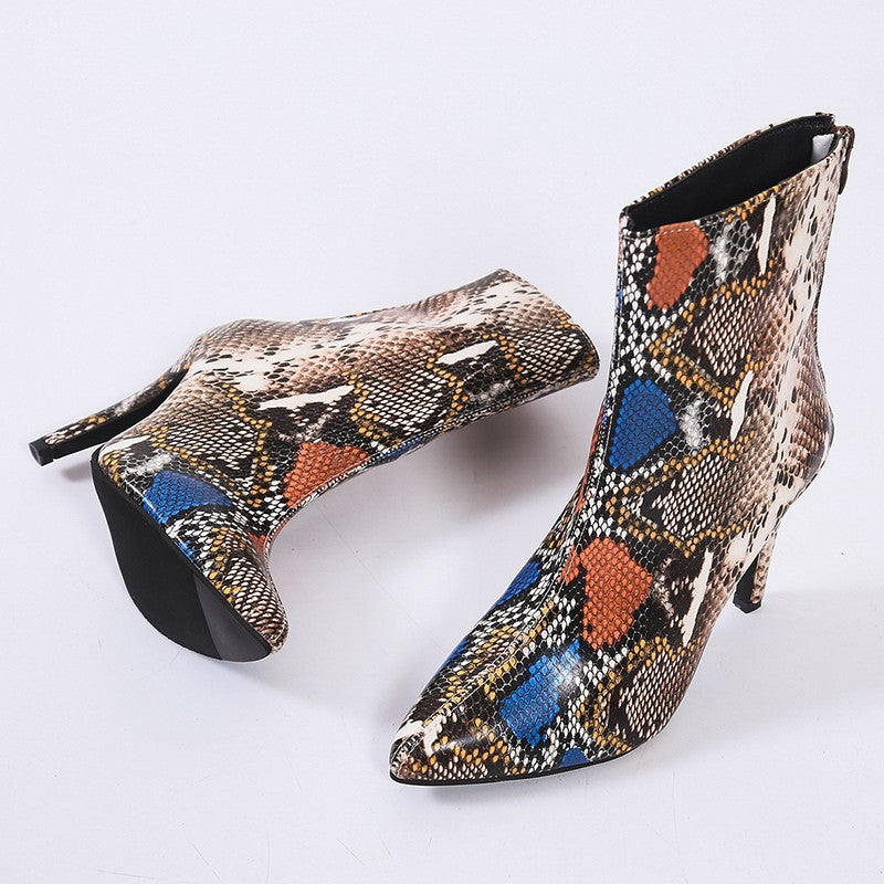 New Stiletto Amazon High-heeled Women's Martin Boots For Autumn And Winter