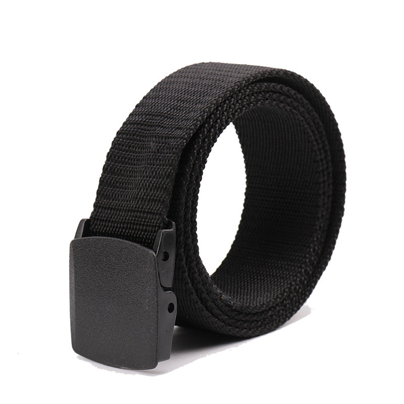 Men's Plastic Buckle Men's And Women's Canvas Belt