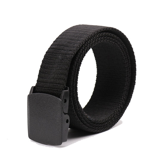 Men's Plastic Buckle Men's And Women's Canvas Belt