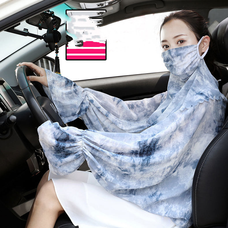 Sunscreen Gloves Female Summer Driving And Riding Thin And Long