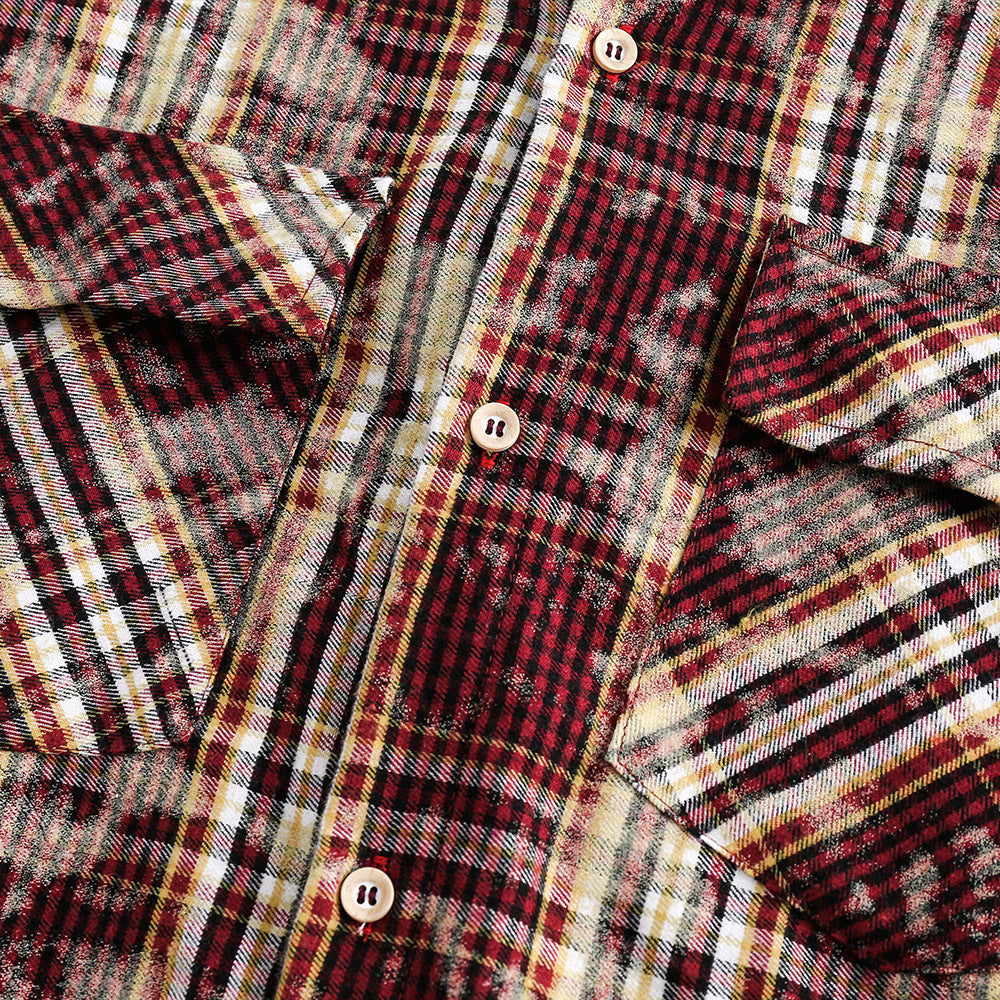 American Retro Plaid Shirt Men's Spring And Autumn Trends