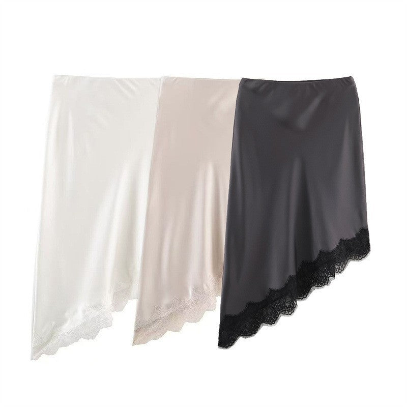 Elegant Silk-textured Skirt For Women