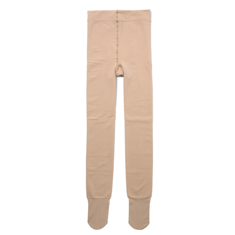 Extra Large Plus Velvet Skin Color Leggings Autumn