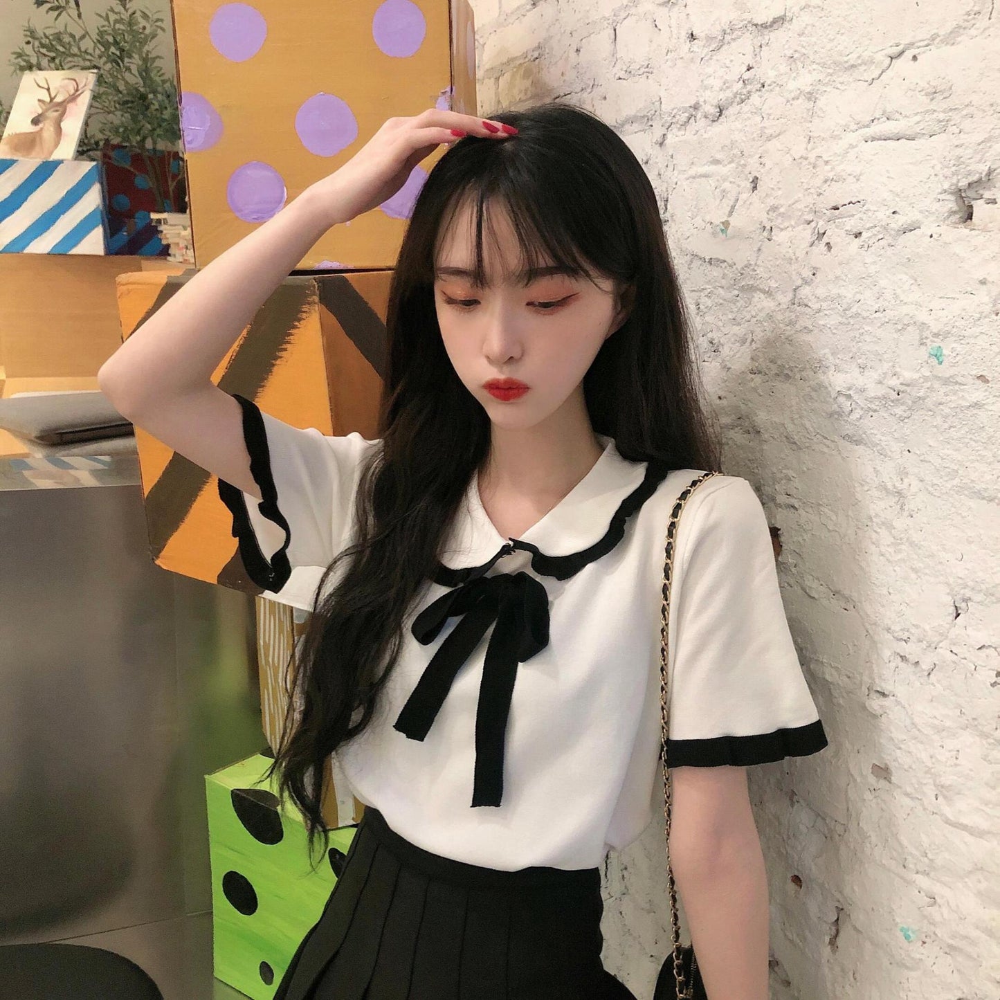 Versatile Sweet And Gentle Short Sleeve T-Shirt