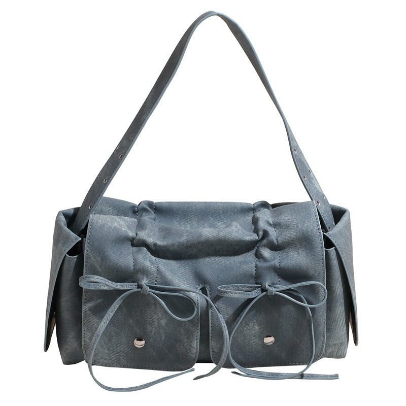 Square Bow Sewing Hand Messenger Bag