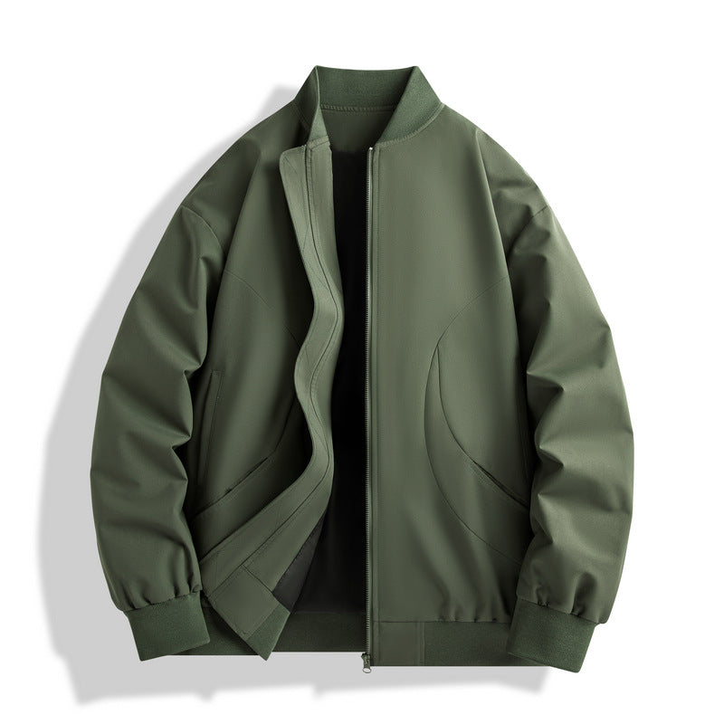 Casual Plus Size Loose Cardigan Baseball Uniform Jacket