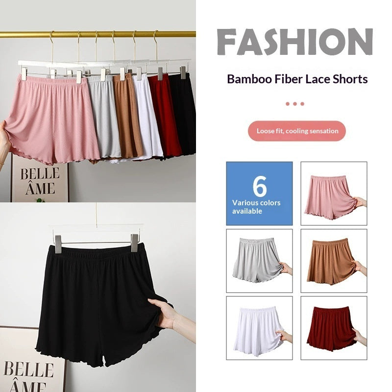 Loose-fitting Bamboo Fiber Cotton High-waisted Plus-size Casual Pants