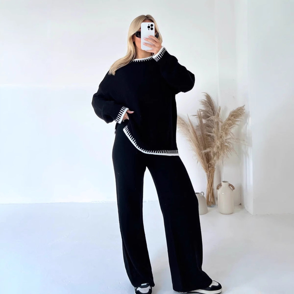 Simple Casual And Relaxed Fit Womens Suit