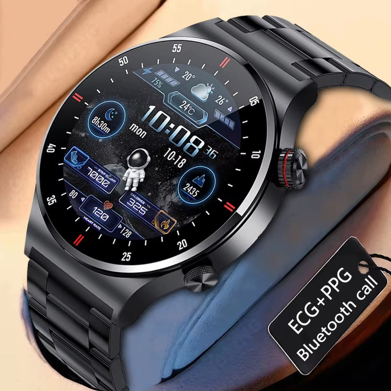 2024 New NFC Bluetooth Call Smart Watch Men Sports Fitness Tracker Waterproof Smartwatch Large HD Screen for Android IOS Watch