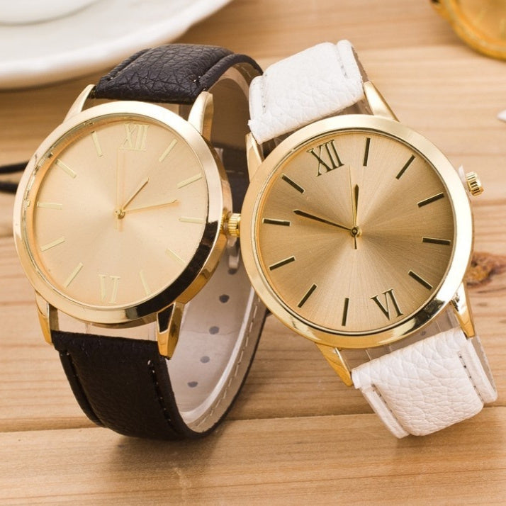 Fashion Business Belt Couple Quartz Watch