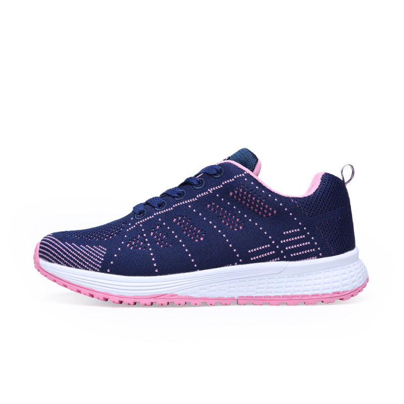 Sorte Hvide Sneakers Til Kvinder Med Snøre Løbesko Gåsko