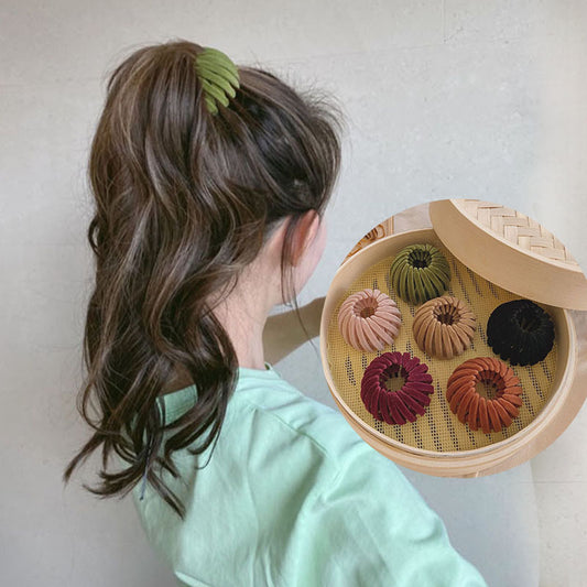 Maruko Hair Ornaments Bird's Nest Hair Tie Lazy Hairpin