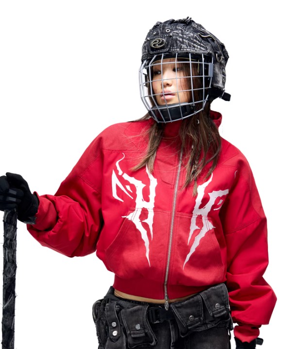 Embroidered Short Jacket White Duck Down Coat