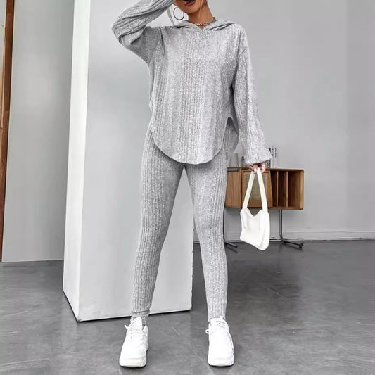 Relaxed Hooded Stylish And Chic Pants Set
