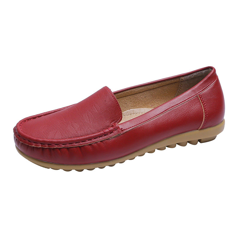 Beef Tendon Soft Bottom Working Flat Non-slip Maternity Shoes