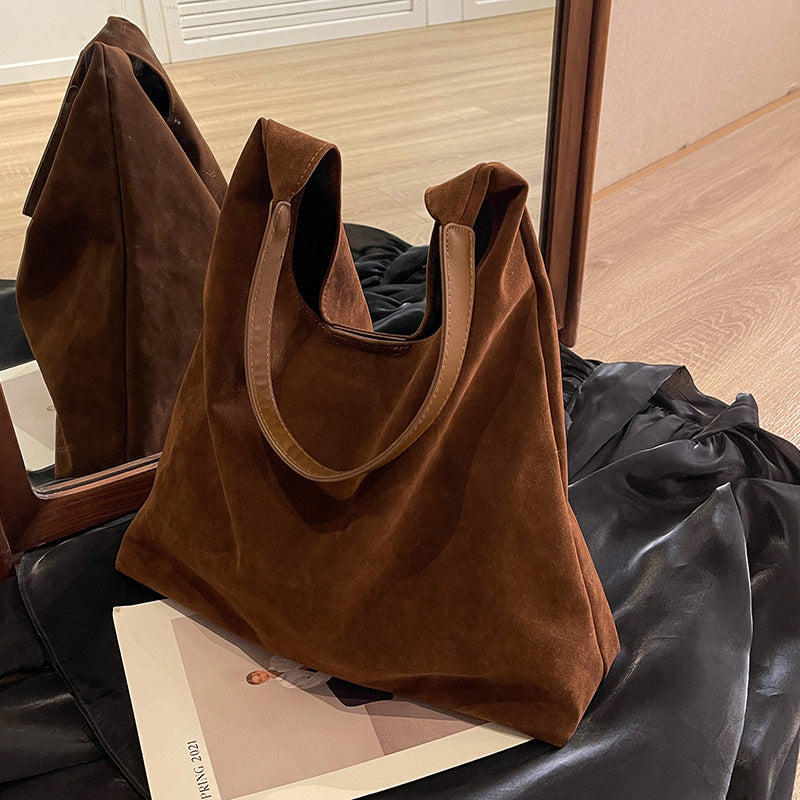 Frosted Vintage Bag Women's Hand Shoulder Texture