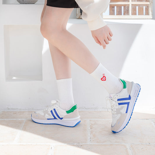 Solid Sock Embroidery Polar Bear