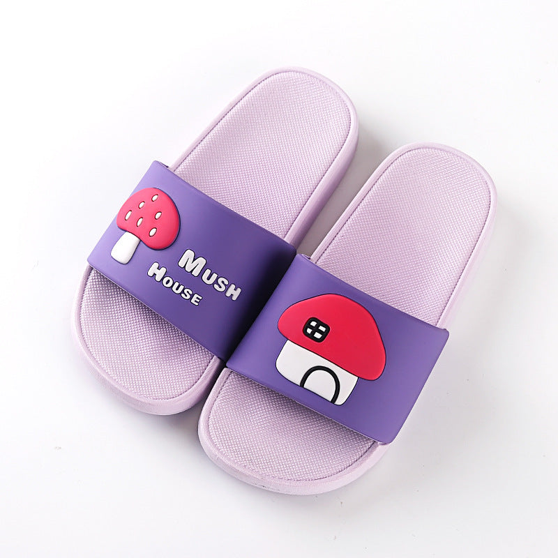 New Mushroom Household Slippers Women's Anti-skid PVC