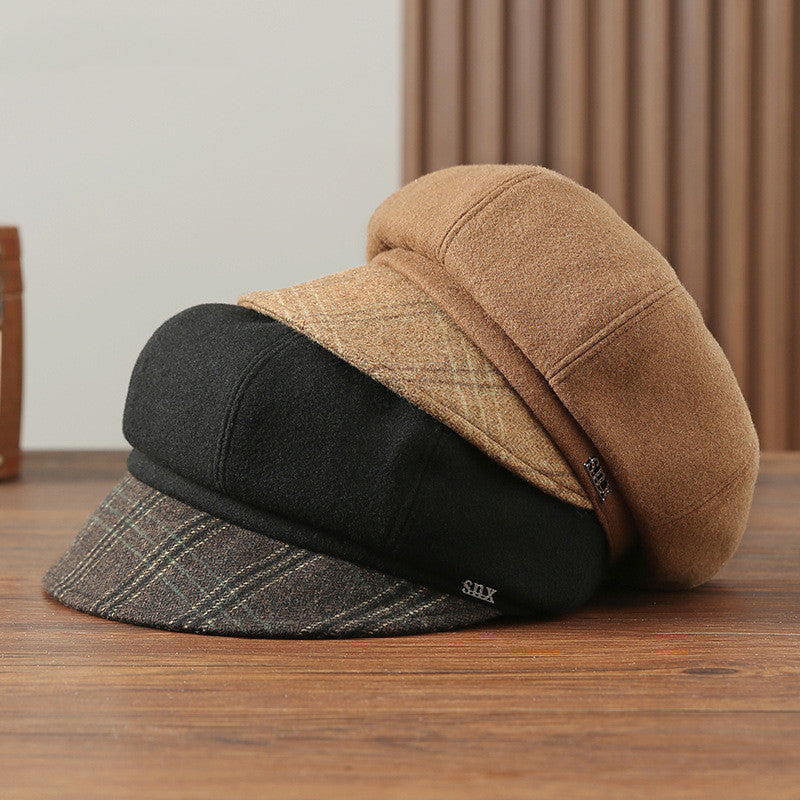 Women's Autumn And Winter Wool Blended Hat