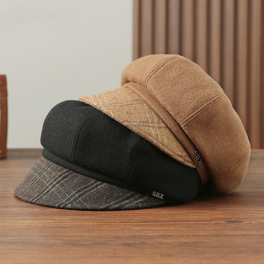 Women's Autumn And Winter Wool Blended Hat