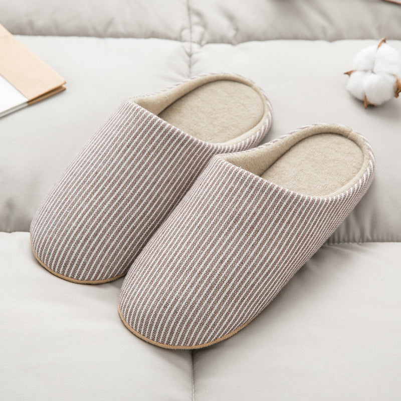 Indoor Soft Bottom Plus Size Non-slip Silent Cloth Bottom Slippers