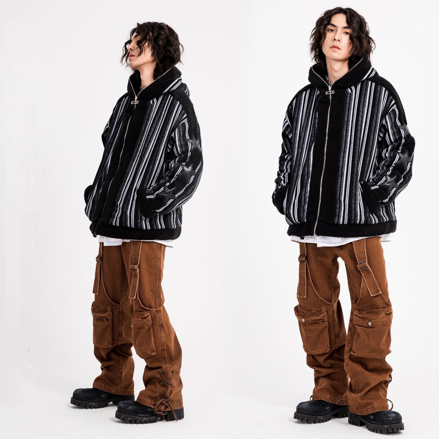 Reversible Street Fleece Hooded Jacket