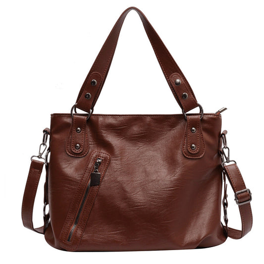 Korean Style Retro Fashion Shoulder Messenger Bag Texture High Sense
