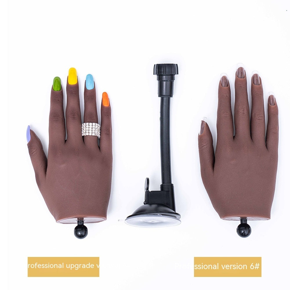 Manicure Practice Silica Gel Practice Prosthetic Hand Props Model