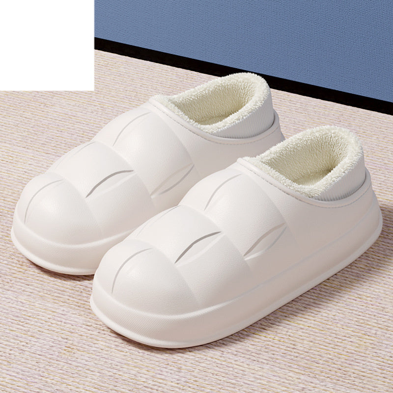 Removable And Washable Cotton Slippers Women's Autumn And Winter Bag Heel