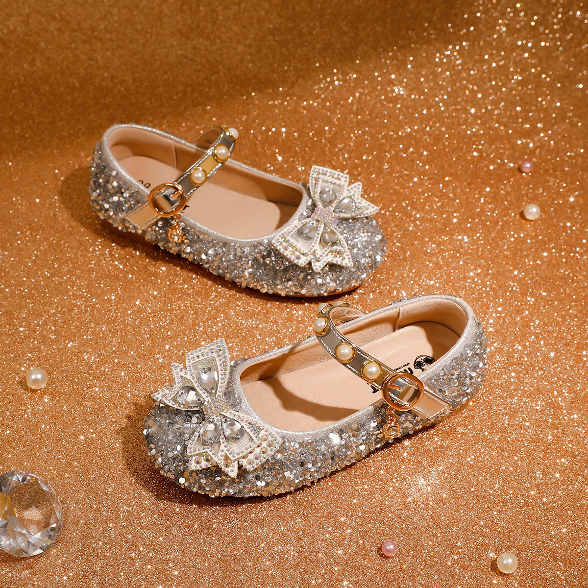 Girls Soft Sole Princess Leather Shoes