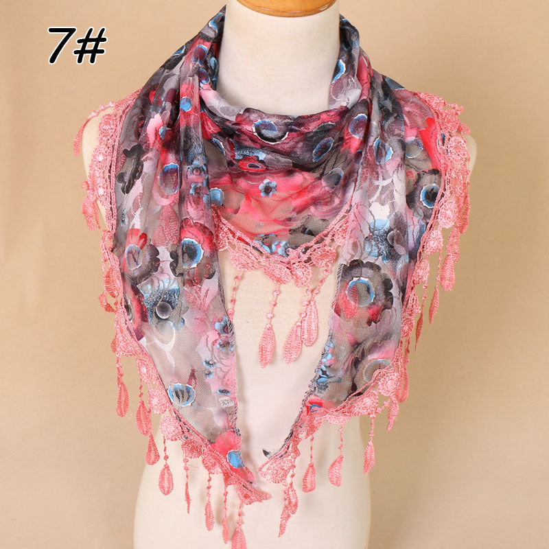 Breathable Hollow Women's Triangular Binder Decorative Veil