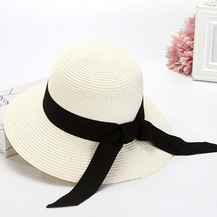 Foldable Dome Sun Protection Ladies Summer Straw Hat