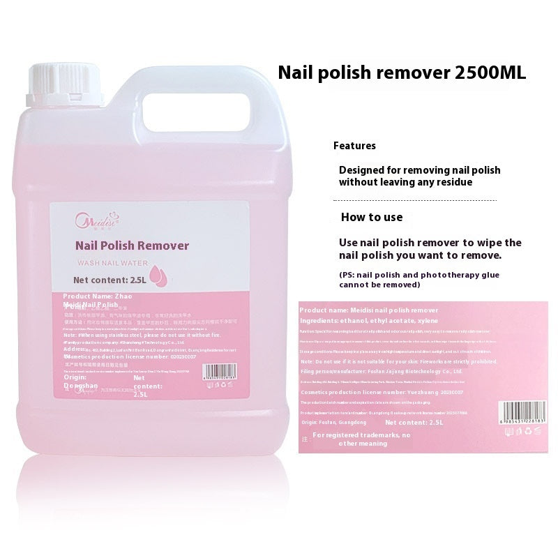 Nail Art Press Bottle Nail Remover Cleaning Solution