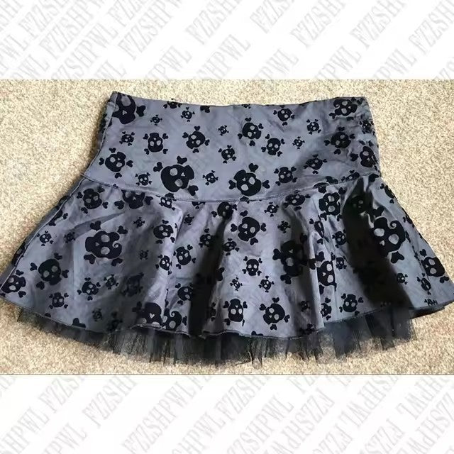 Leopard Print Sexy Hot Girl Skirt Low Waist Fashion Casual