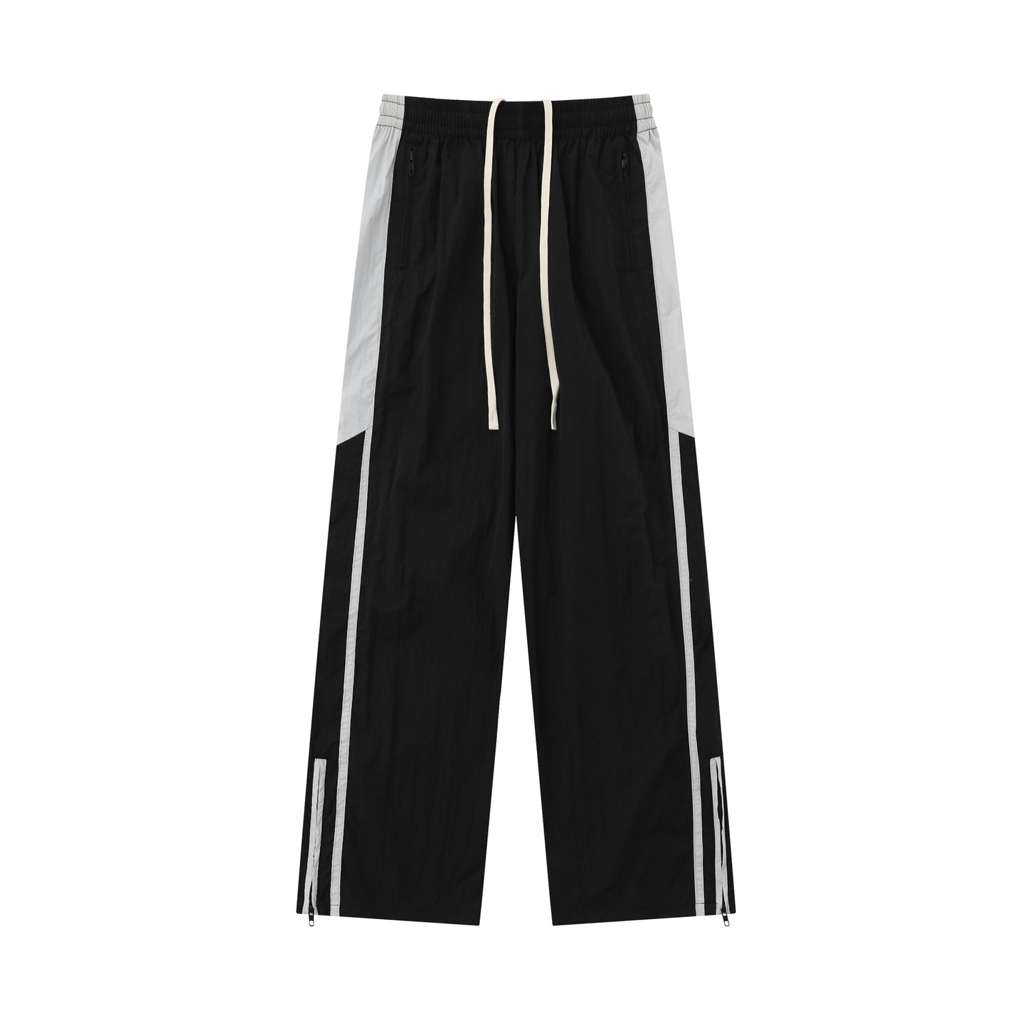 Breathable Thin Sports Casual Women's Striped Pleated Wide-leg Pants
