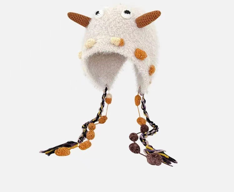 Little Monster Plush Hat For Girls
