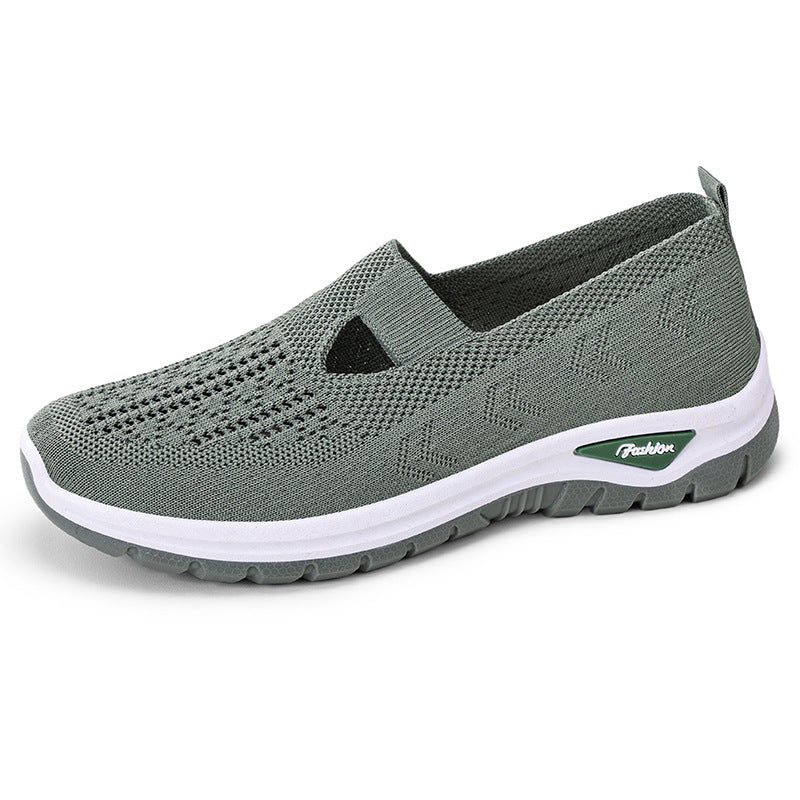 Plus Size Breathable Mesh Slip-on Old Beijing Cloth Shoes For Women