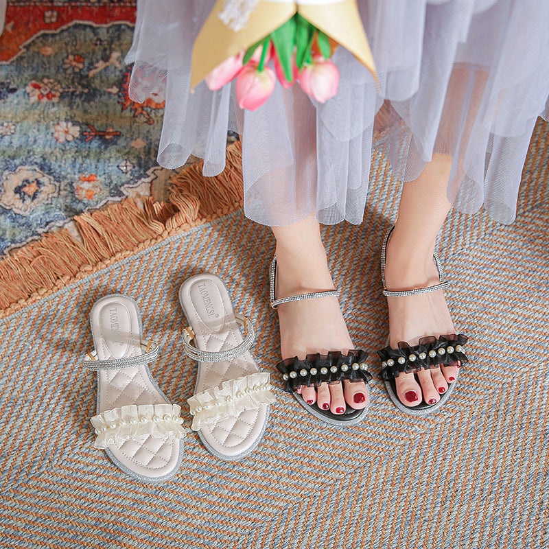 Women's Fashion Simple Versatile Flat Sandals