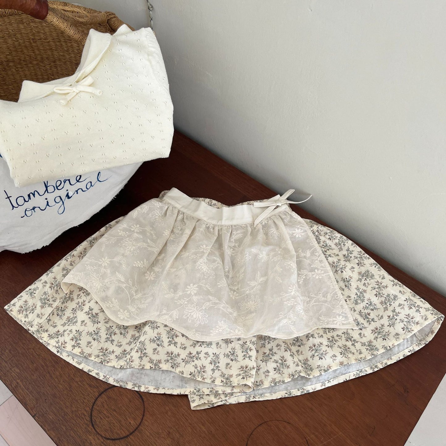 Pastoral Style Culottes Baby Lace Pants